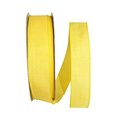 Reliant Ribbon Reliant Ribbon 92573W-079-09K Everyday Linen Value Wired Edge Ribbon - Yellow - 1.5 in. x 50 yards 92573W-079-09K